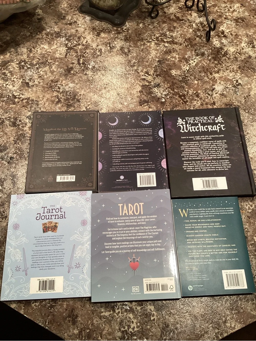 Spiritual Guidance Book Set - Tarot, Spellcraft, Dreams, Witchcraft set/6